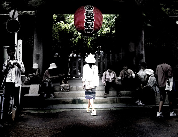 Arrivée au temple
